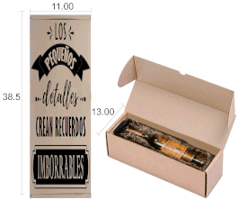 CAJA PARA BOTELLA VINTAGE  RELF MICROCORRUGADO