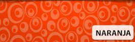 PAPEL METÁLICO OJITOS NARANJA