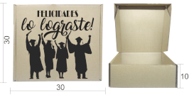 CAJA PARA DESAYUNOS RELF MICROCORRUGADO VINTAGE GRADUACION