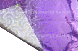 PAPEL HOLOGRAMA EN ROLLO REGUILETE MORADO