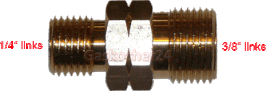 Schlauchverbinder 1/4" Links X 3/8" Links