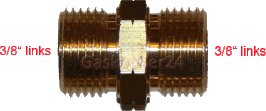 Schlauchverbinder  3/8" Links X 3/8" Links