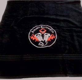 Badetuch mit ICC Logo bestickt