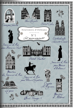 Collection de 6 carnets "Souvenirs d'Orléans"