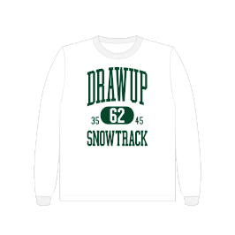 SNOW TRACK L/S Tee 6oz