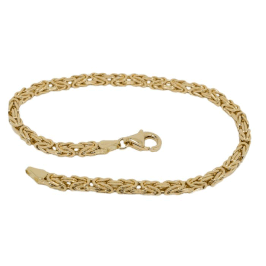 Bracciale maglia bizantina in oro giallo 18kt BR3349GDF