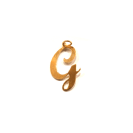 Ciondolo Lettera G in oro giallo 18kt