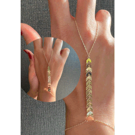 Baciamano spiga in oro giallo 18kt IS1203BM