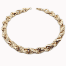 Bracciale in oro donna catena diamantata codice: BR974GIS