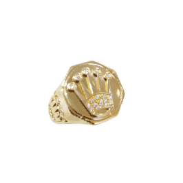 Anello uomo con corona in oro giallo 18Kt  codice: 8033217121001