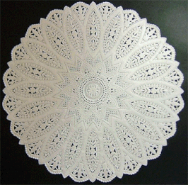 ﾚｰｽﾍﾟｰﾊﾟｰ丸型 8-N0014 31㎝Φ 10枚入