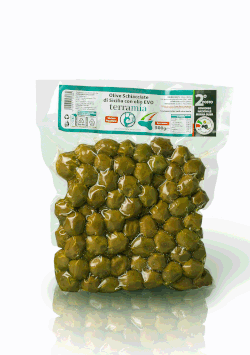 Olive  schiacciate con aggiunta di solo olio evo