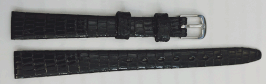 ECHTES-REPTIL EIDECHSE LEDER SLIM /FLACH UHRENARMBAND 10 MM,STAHL SCHLIESSE