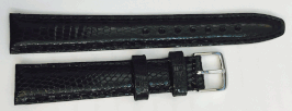 15 mm ECHTES-REPTIL EIDECHSE LEDER UHRENARMBAND,STAHL SCHLIESSE