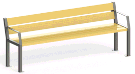 BANC CÉLÉNA ACIER & BOIS