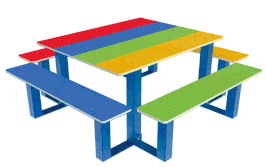 TABLE PIQUE-NIQUE ARCOS MATERNELLE ou PRIMAIRE