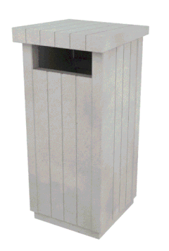 CORBEILLE BÉTON ULYSSE 130L