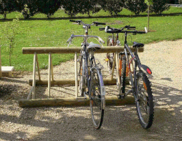 SUPPORT-VÉLO BOIS 6 PLACES - TAMARIS