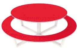 TABLE PIQUE-NIQUE RENO 6 PLACES