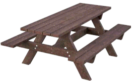 TABLE PIQUE-NIQUE PETRA - Plastique Recyclé