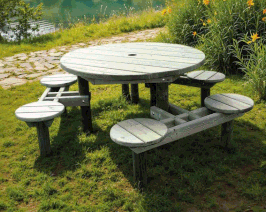 TABLE PIQUE-NIQUE GENÈVE 6 ou 8 PLACES