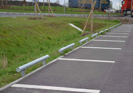 BUTÉE DE PARKING ROND ACIER