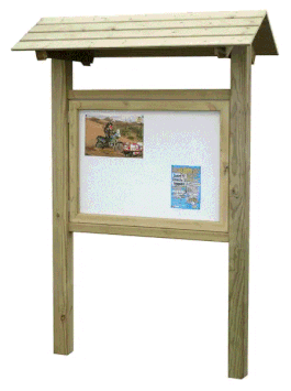 PANNEAU VITRINE BOIS SIMPLE FACE - TAMARIS