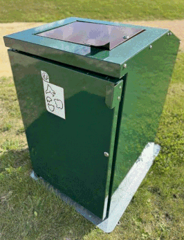 ABRI POUR 1 CONTENEUR & BIODECHETS
