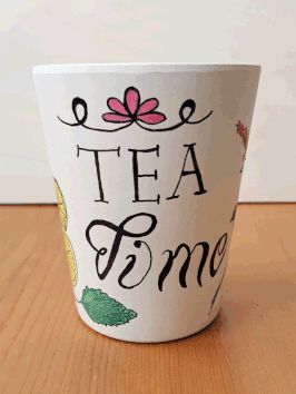 Bambus Becher "Tea Time" 1, 350 ml