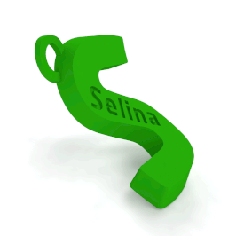 Individueller Namen Schlüsselanhänger (flexibel)