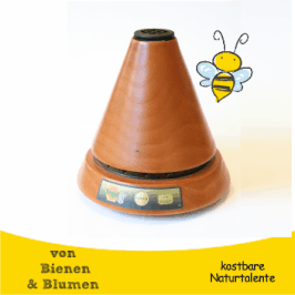 Propolisverdampfer Cone aus dunklem Holz mit und ohne Ionisator
