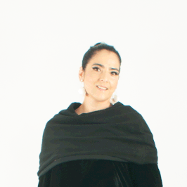 Schwarze Pelerine für Damen