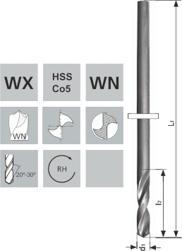 Fassadenbohrer NX / WX HSS