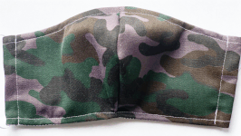 Covid-19 Behelfsmaske camouflage