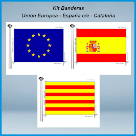 Banderas Cataluña - España c/e - Europea