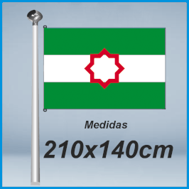 Bandera Andalucía Estrellada Tartésica 210x140cm