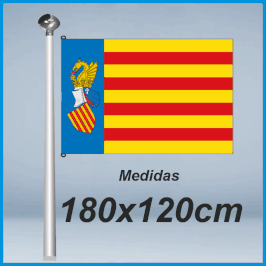 Bandera Senyera del Estatuto de Benicàssim 180x120cm