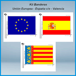 Banderas Valencia - España c/e - Europea