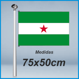 Bandera Andalucía Estrellada Arbonaida 75x50cm