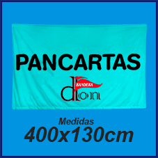 Pancarta Publicitaria con Dobladillo 400x130cm