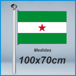 Bandera Andalucía Estrellada Arbonaida 100x70cm