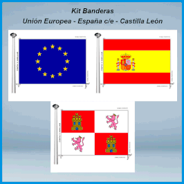 Banderas Castilla León - España c/e - Europea