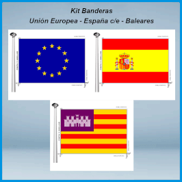 Banderas Baleares - España c/e - Europea