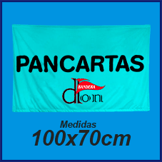 Pancarta Publicitaria con Dobladillo 100x70cm