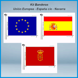 Banderas Navarra - España c/e - Europea