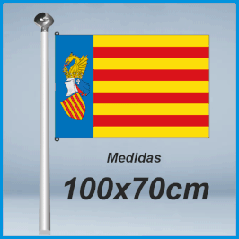 Bandera Senyera del Estatuto de Benicàssim 100x70cm
