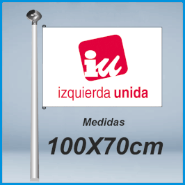 Bandera Izquierda Unida 100x70cm