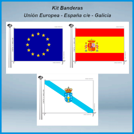 Banderas Galicia - España c/e - Europea
