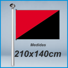 Bandera Anarquista 210x140cm