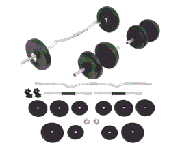 Curlhantel- und Kurzhantelset ca.30 kg